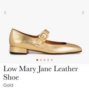 Low Mary Jane Leather Shoe